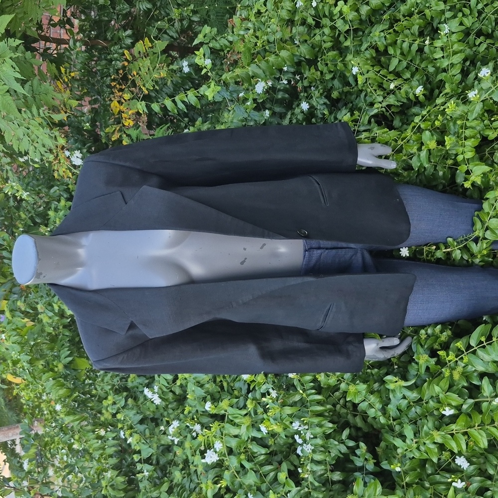 Braebrook (Ukraine) Ladies Vintage Black 60/40 Linen Blend Luxe Jacket/Blazer